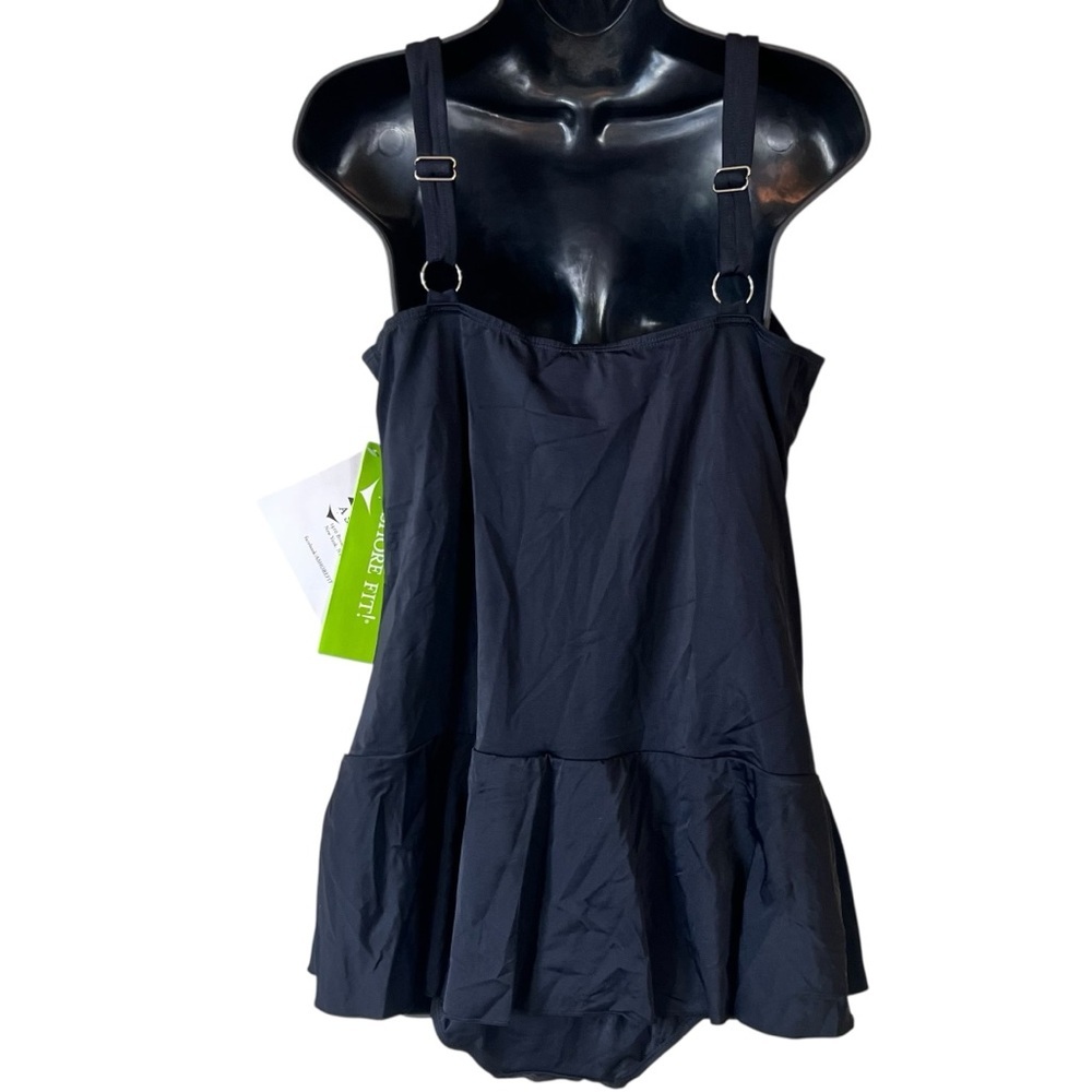 Swim Solutions Plus Size Tummy-Control Skater Swimdress - Picture 10 of 10